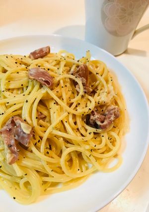 Foto resep Simple Carbonara tanpa cream 🍝