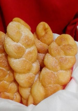 Foto resep Donat kepang korea (korean twisted doughnut)