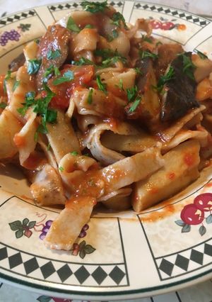 Foto di Scialatielli con funghi cardoncelli