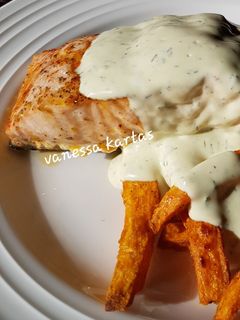 Φωτογραφία της συνταγής Σολομός με Άσπρη Σάλτσα