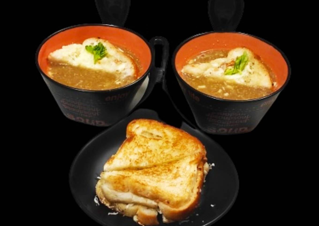 Veg french onion soup