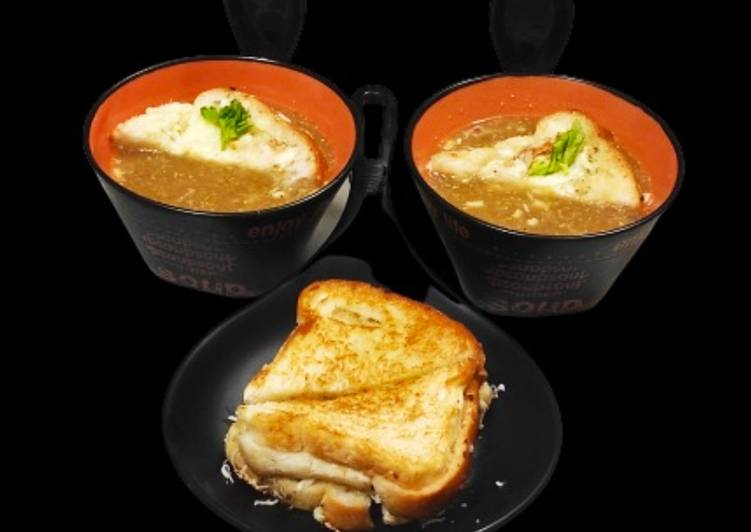 Simple Way to Make Homemade Veg french onion soup