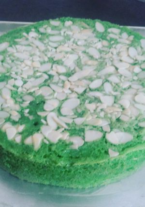 Foto resep Bolu kukus pandan almond