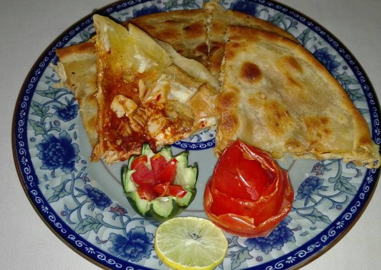 Recipe of Homemade Frozen Paratha Filled With Chicken and Cheese