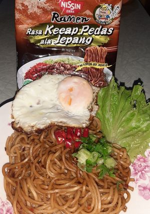 Foto resep Nissin Ramen Rasa Kecap Pedas Ala Jepang