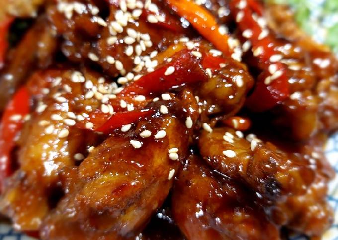 Resep 240. Sayap Ayam Bumbu Barbeque Anti Gagal