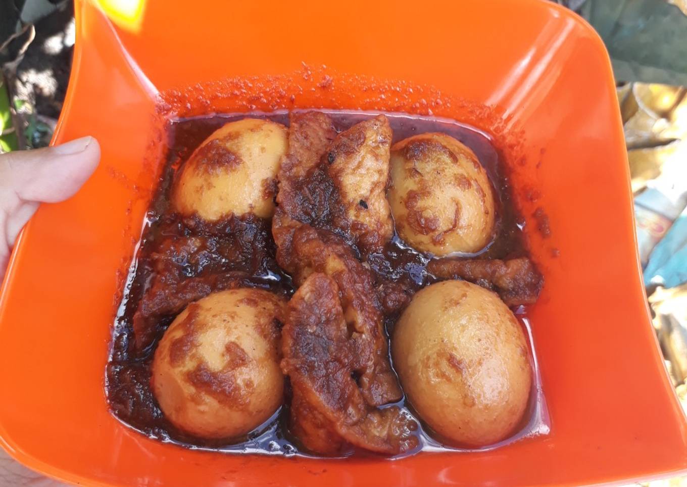 Semur Tahu Telur Pedas Manis