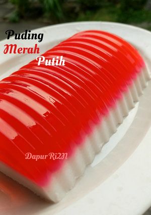 Foto resep Puding Santan Merah Putih Keto