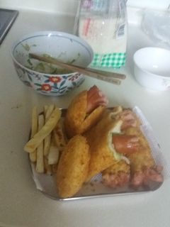 Foto resep Roti tawar isi  salad dan sosis