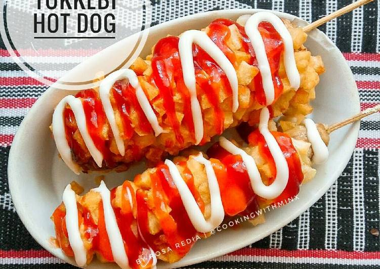 Cara Gampang Membuat Tokkebi Hot Dog/ Hotang - Hot Dog Kentang Anti Gagal