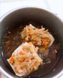 Mpasi 1y+ (steamed silk tofu with shrimp)