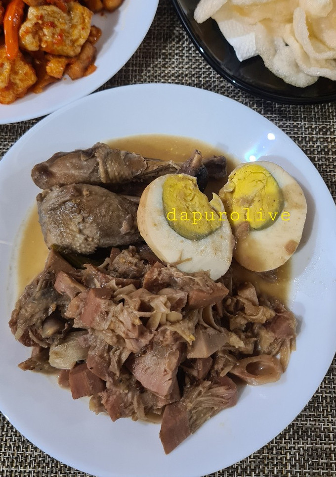 Foto resep Gudeg Jogja tanpa Daun Jati