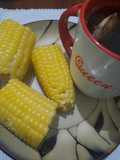Boiled Maize and ginger tea