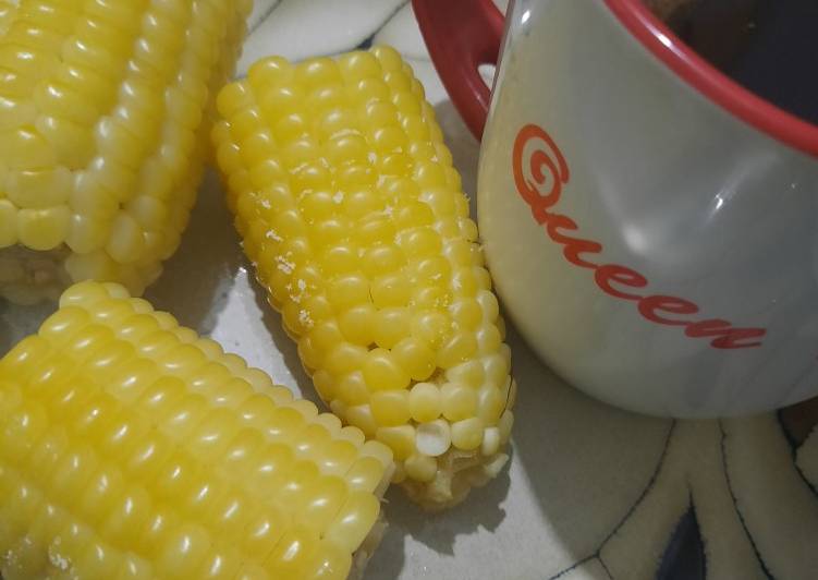 Boiled Maize and ginger tea