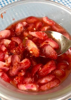 Foto resep Manisan jambu merah pedas