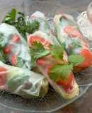 Spring Rolls with Strawberry