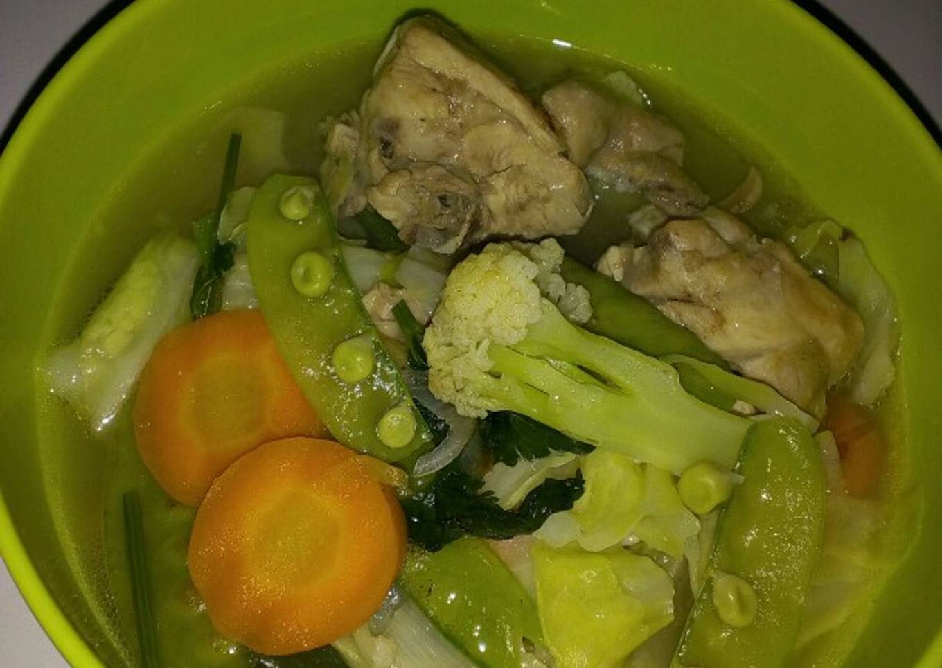 Sop ayam simple