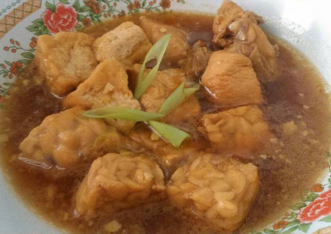 Semur ayam mix tahu tempe