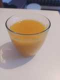 Zumo de naranja, caqui y manzana 🍊🥭🍎