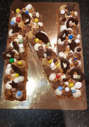Une photo de Number cake au chocolat