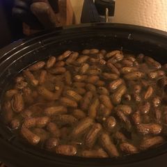 A picture of Boiled Peanuts with Season Meat.