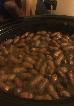 A picture of Boiled Peanuts with Season Meat.