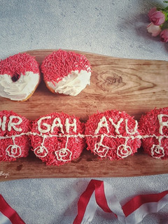 Foto resep Donat Kentang Merah Putih