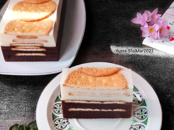 Cara Buat Puding Lapis Marie (rasa Coklat Lecy) Bahan Sederhana