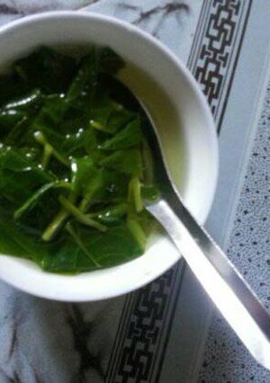 Hình của món Canh mùng tơi nấu xuông.