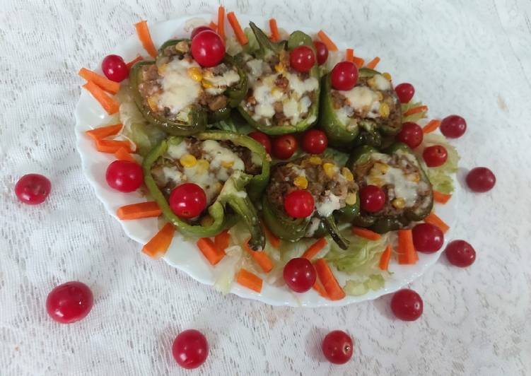 Stuffed capsicum/ bell pepper