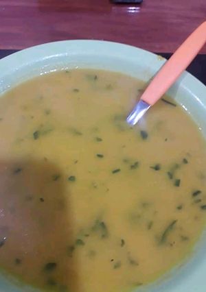Una foto de Sopa crema de zapallo