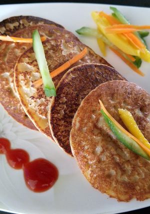 A picture of Masoordal savoury pancake.