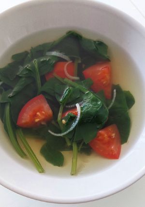 Foto resep Spinach Stew (Sayur Bayam in Bahasa Indonesia)