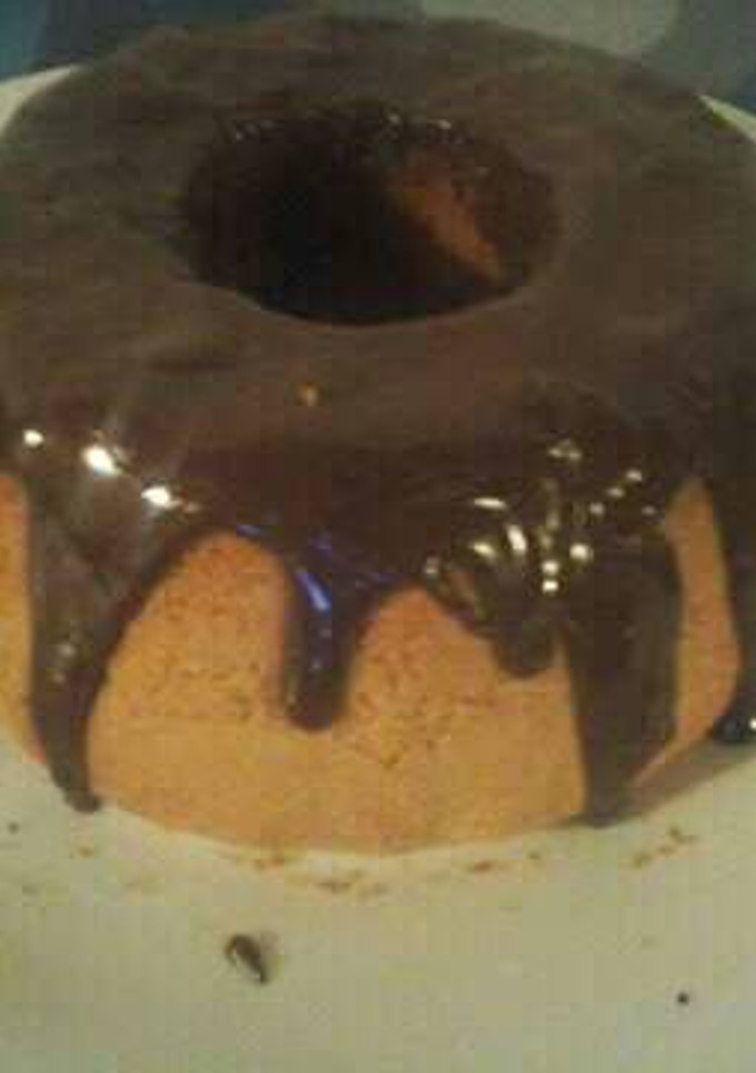 Una foto de Torta con baño de chocolate