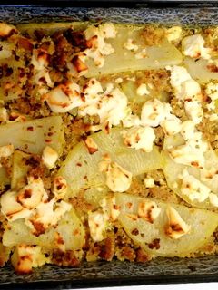 Tejszínes-fetás rakott karalábé recept fotója