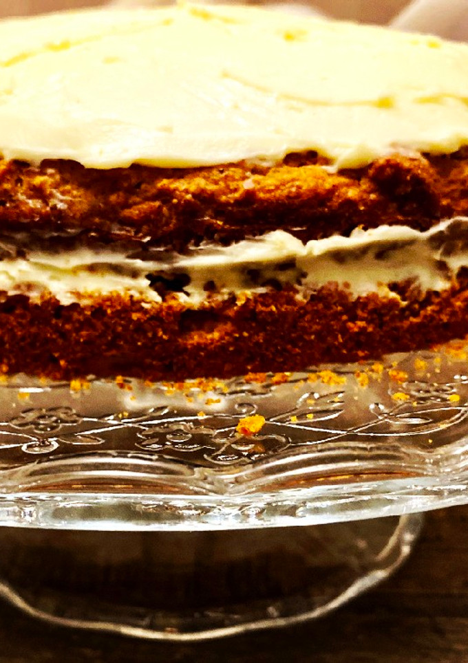 Foto principal de Tarta de zanahoria con crema de queso