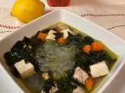 A picture of soup ayam
