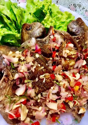 Foto resep Bawal Goreng Sambal Matah
