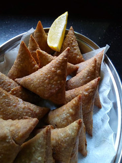 A picture of Whole wheat Soya mince Samosa#breakfastideas.
