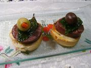 Una foto de canapés fáciles