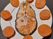 A picture of buttered fish