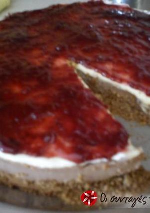 Φωτογραφία της συνταγής Cheesecake με 2 σοκολάτες και φιστίκια