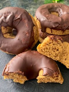 Una foto de Donuts de calabaza