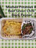 Mashed Potatoes & Beef Green Chilli Black Pepper