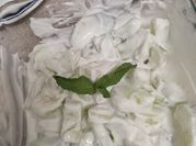 A picture of english cucumber salad