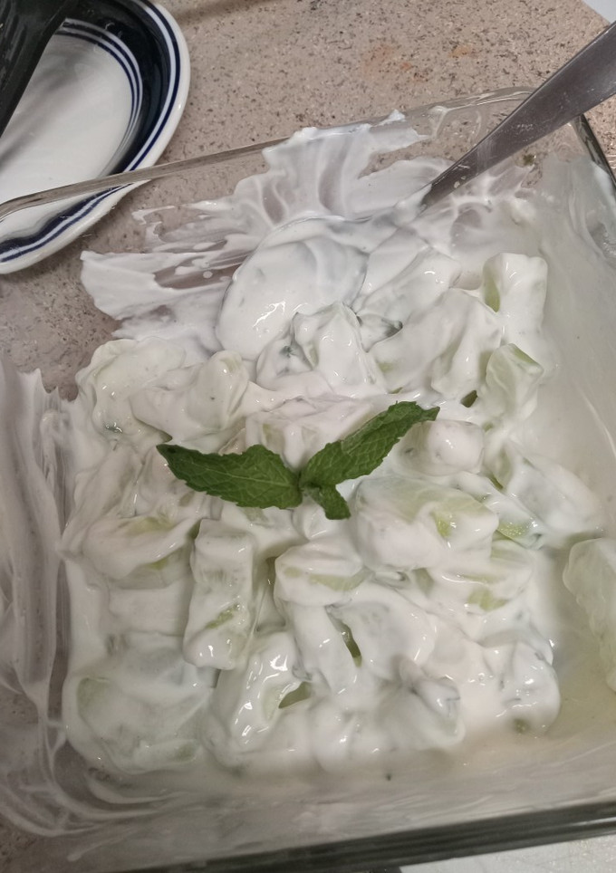 A picture of Cucumber salad 🥒.