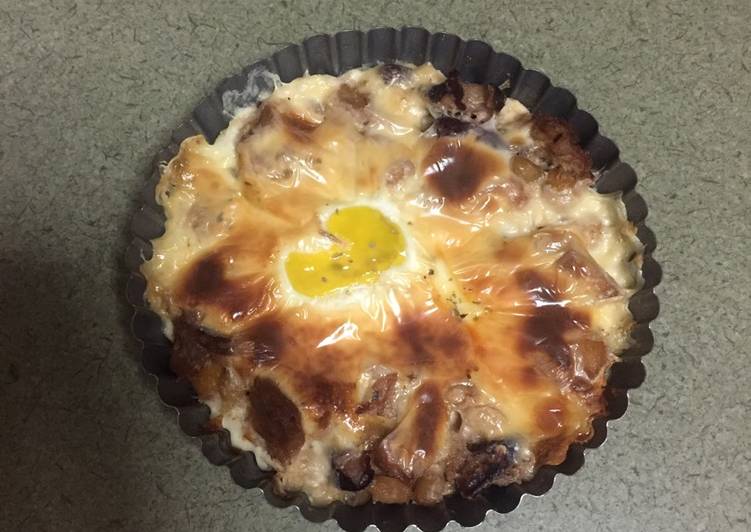 Cheese tuna egg bake