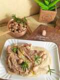 Straccetti con crema di borlotti