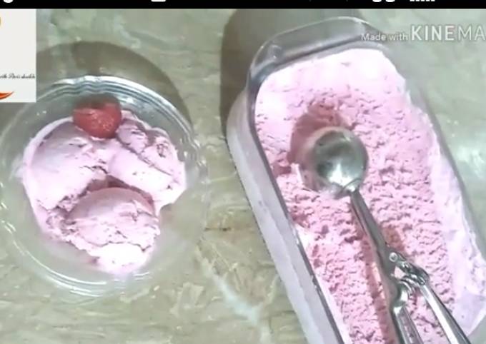 Easiest Way to Prepare Speedy Homemade strawberry ice cream