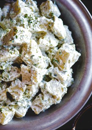 A picture of Tzatziki Potato Salad.